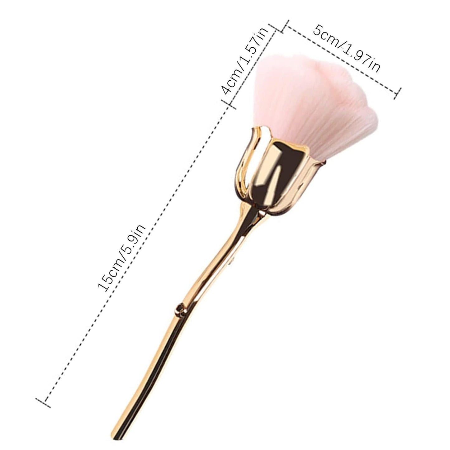 Nagelkonst Staubpinsel für Maniküre Rose Kopfbürste, Nagel Kunst Staub Entferner Brush, Make-Up-Brushes Weich, Nagel Werkzeuge