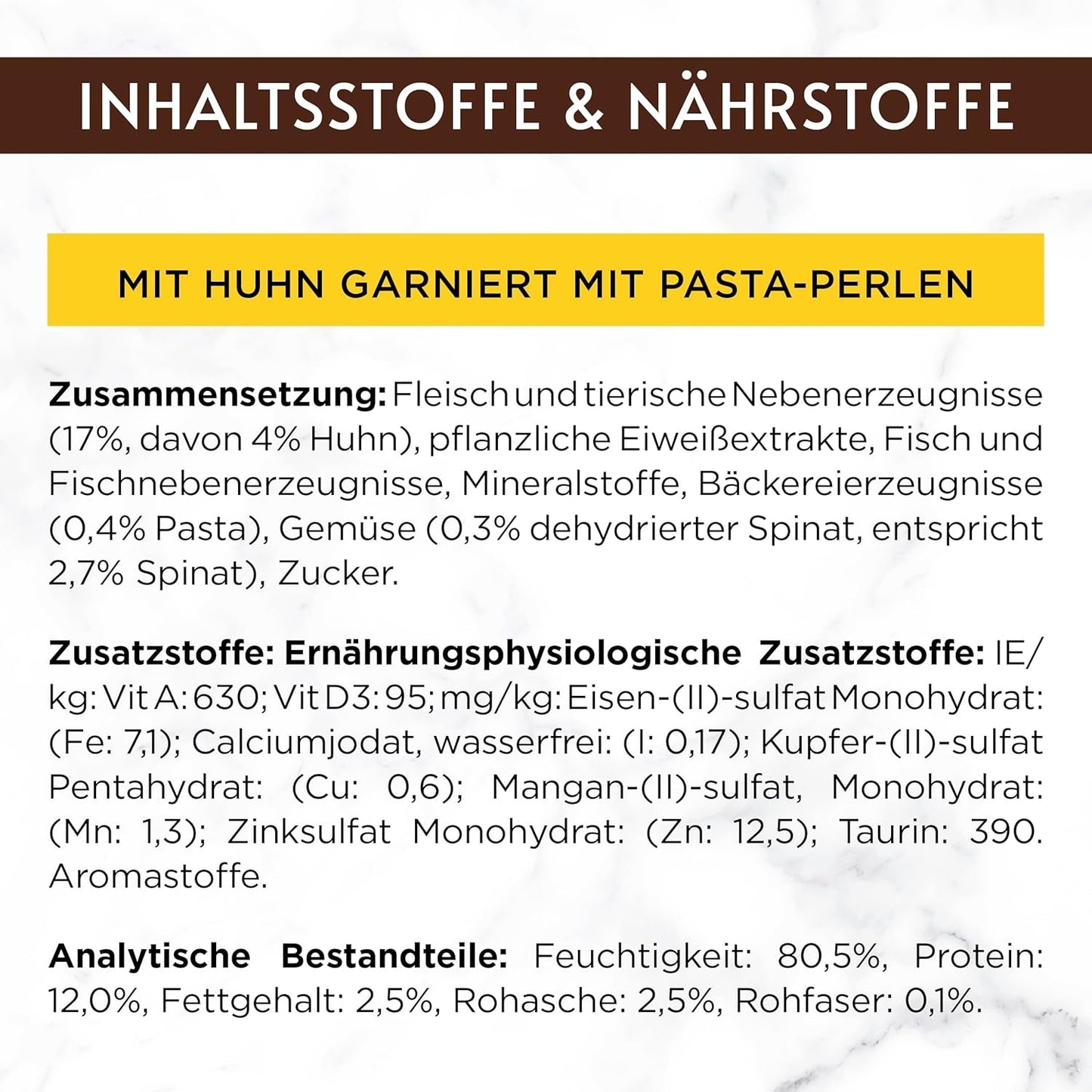 Gourmet A la Carte våt kattmat med kyckling, spenat och pastapärlor, förpackning om 26 (26 x 85 g)