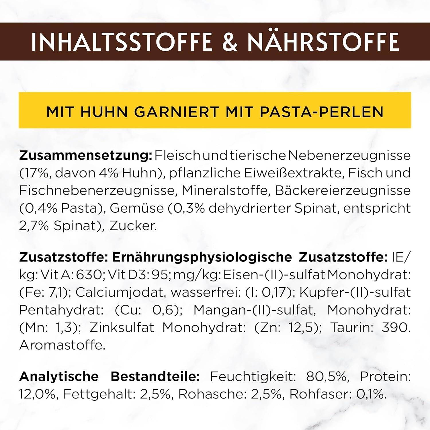 Gourmet A la Carte våt kattmat med kyckling, spenat och pastapärlor, förpackning om 26 (26 x 85 g)