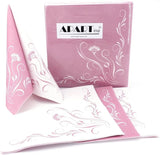 Appartina Elegantia 40X40 Cm Tygliknande luftlagda servetter, högkvalitativ bröllopsservett, tygliknande bröllopsservetter Engångsservetter för olika tillfällen (Dusky Pink)