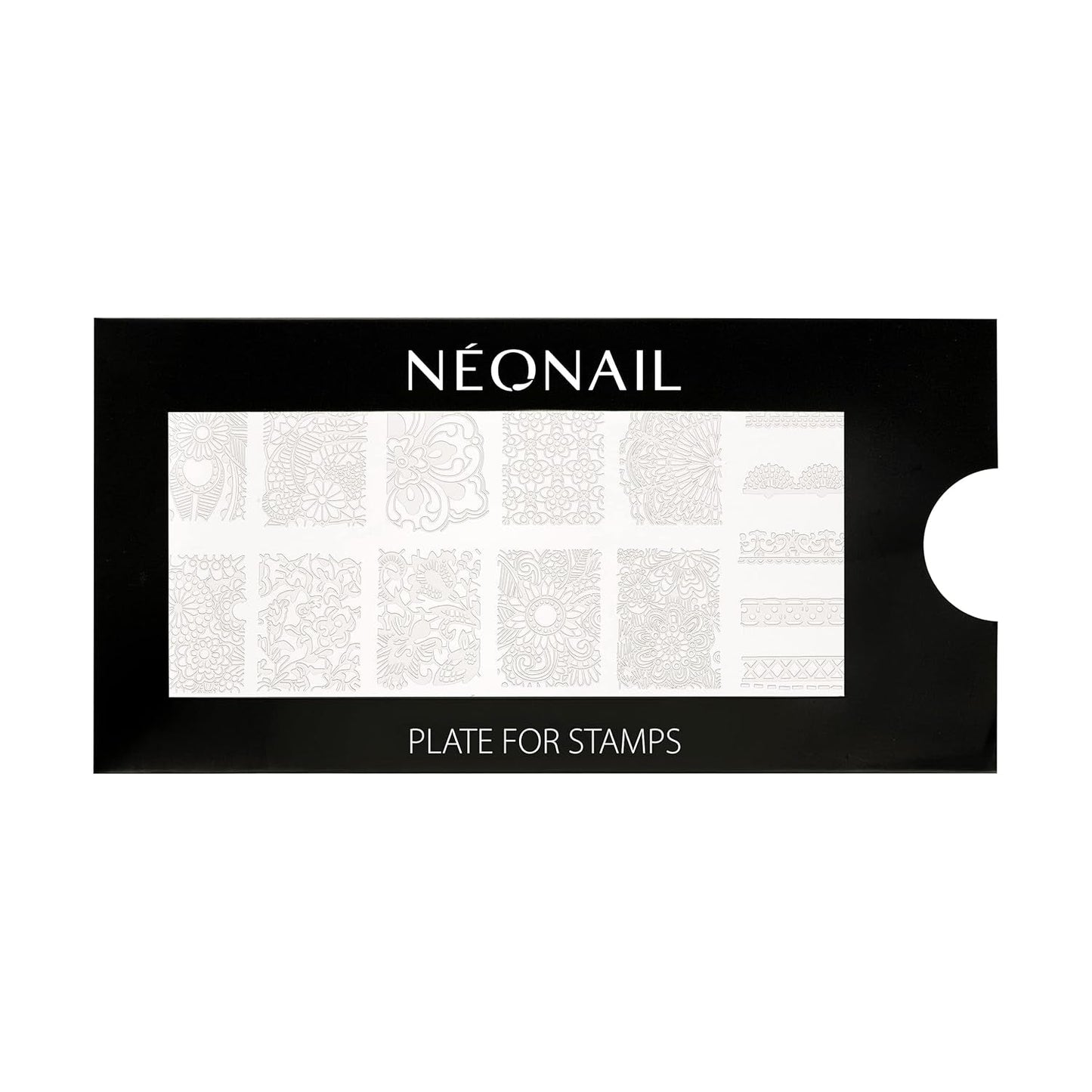 NÉONAIL Nagel Stempel Mit Schaber - Nägel Selber Machen - Nail Art Stämpel - Nageldesign Für Nagel Schablone - French Nails Stempel - Silikon Nagelstempel