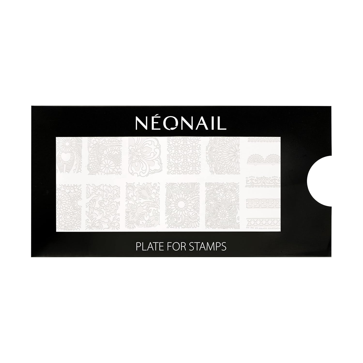 NÉONAIL Nagel Stempel Mit Schaber - Nägel Selber Machen - Nail Art Stämpel - Nageldesign Für Nagel Schablone - French Nails Stempel - Silikon Nagelstempel
