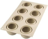 Silikomart, Form för Tartufo silikonkakor, 8 enkla portar, Ø 62 H 52 mm Kitchen Naty Shop