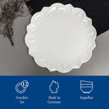 Villeroy & Boch Toy's Delight Royal Classic 8-delad servisset, diskmaskin och mikrovågssäker, vit, tallrikar, 4-personers servisset, julservis, leksaker, premiumporslin