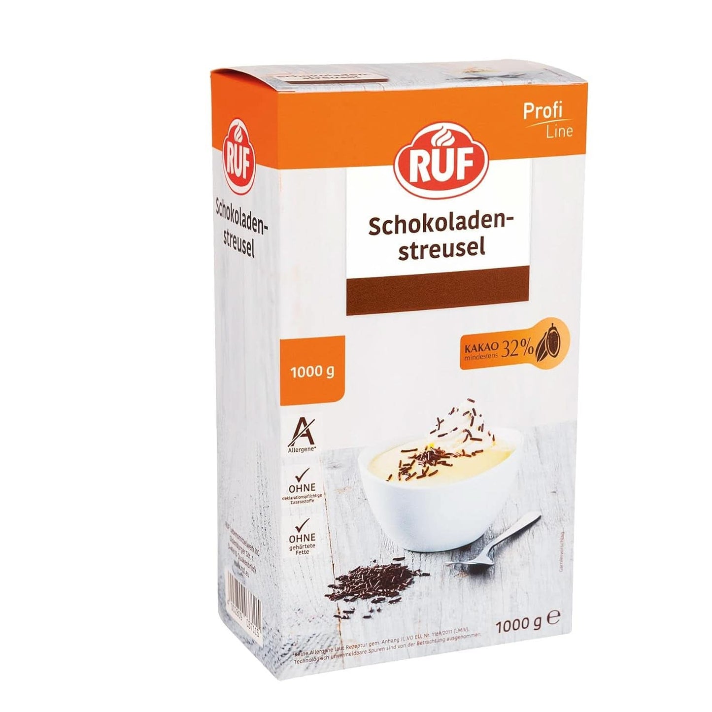 RUF regnbågsfärgade sockerströssel, 1 kilo strössel Naty Shop Chocolate Vermicelli