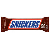 Snickers Chocolate Bar Peanut Caramel 5 Bar Pack | Snack fotboll | (1 x 5 x 50 g)