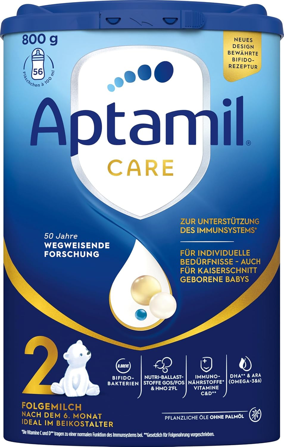 Aptamil Care 2 – Passar även för spädbarn födda med kejsarsnitt – 1 x 800 g