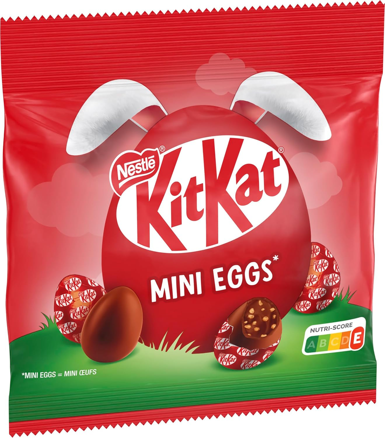 NESTLÉ Mini-ägg, små mjölkchokladägg med krämig fyllning och knapriga bitar, 1 förpackning (1 x 89g)