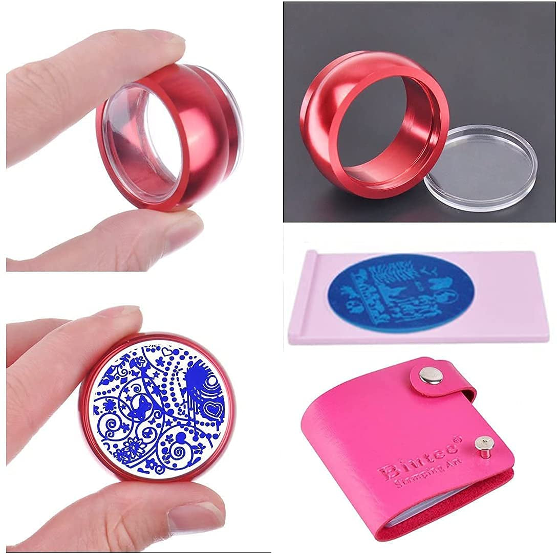 Biutee Nagelstämpel 30 delar Nagelstämpel Set Nagelmall Nagelstämpling Djur Blommor Bilder Nagelstämpelplatta med 2 stämplar 2 skrapor Nageldesign Tillbehör Fransk nagelstämpel