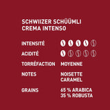 Schwiizer Schüümli Intenso, kapsel, malet kaffe 1 kg - Intensitet 4/5 - UTZ-certifikat (paket med 4)