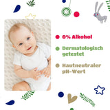 Kindii Natural Balance våtservetter för bebis – (1 x 60 st.) Våtservetter för bebisar och barn – Skyddande, Aloe Vera, Delikat doft – 60 st.