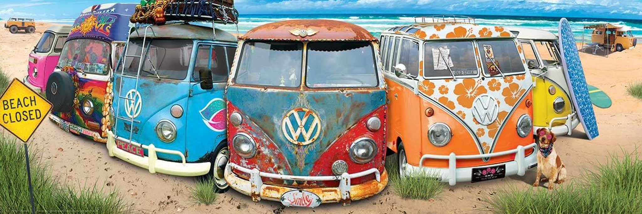 VW Bus - Kombination (pussel): Panorama pussel, 1000 Puzzle Naty Shop