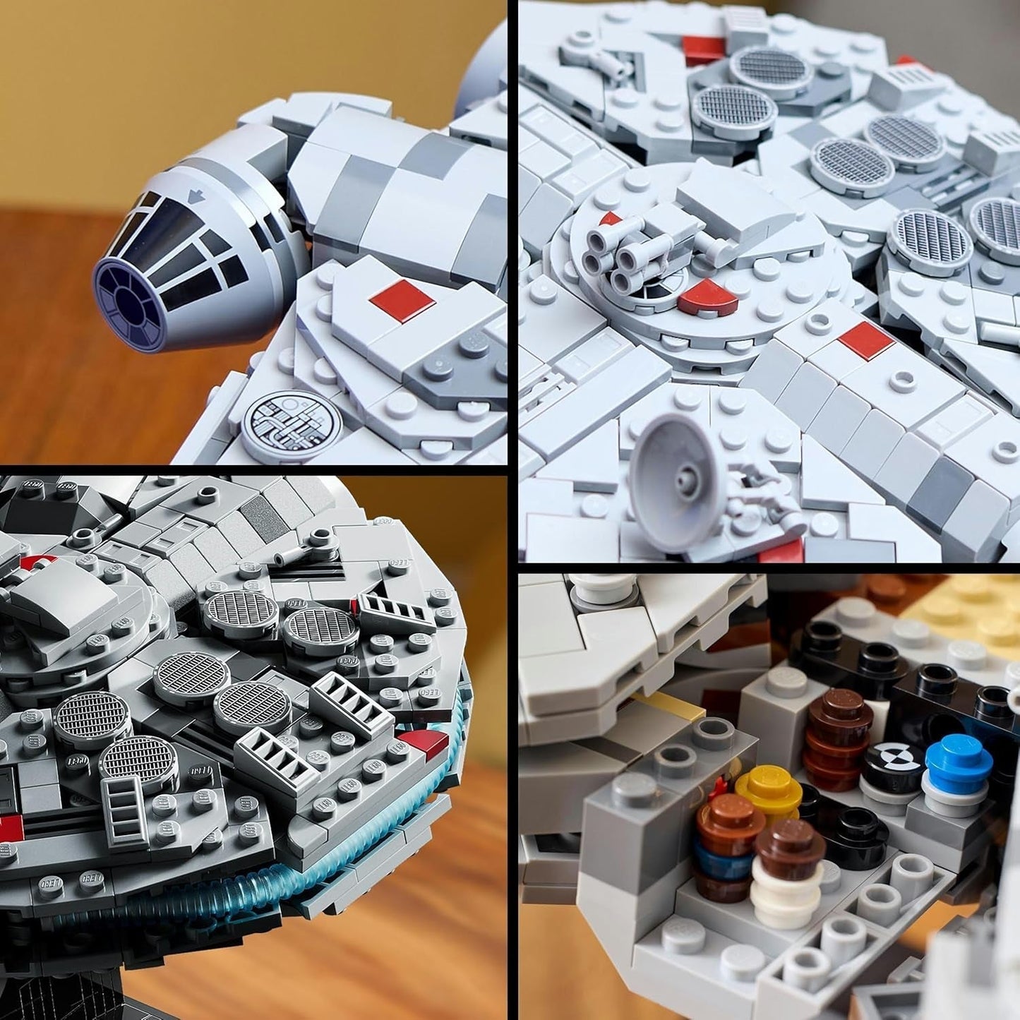 LEGO Star Wars Millennium Falcon 25-årsjubileumsset för vuxna Byggbart skepp A New Hope Samlarobjekt Rymdskeppsmodellsats Presenter för män kvinnor 75375 Byggset Besuche den LEGO-Store