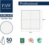 PAW - Airlaid servetter (40 X 40 Cm) I 50 stycken I Unicolor I Tygliknande I Elegant bordsdekoration I Horeca I För viktiga tillfällen som bröllop, fester, jul I Unicolor: Rosa