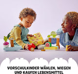 LEGO DUPLO Min första ekologiska marknad, leksaksbutiksset för pojkar och flickor, pedagogisk leksak för småbarn från 1,5 år, frukt- och grönsakstillbehör 10983 Byggset Besuche den LEGO-Store