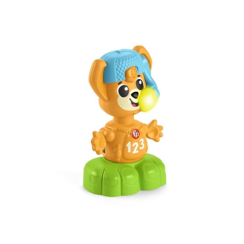 Fisher-Price Sync Squad rävbänkleksak, leksak för spädbarn och småbarn med musik och interaktiva lampor, från 9 månader, fransk version, HYK94 Jucarii Bebe Naty Shop