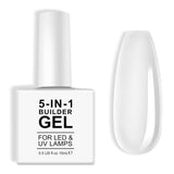 Builder 5 in 1 Builder Gel 15ml, Nail Builder Gel, Nail Builder Gel, UV/LED Nail Extension Nagellack, Extensions, Nail Art, Stickers, Gel Nail Builder Gel (Vit)