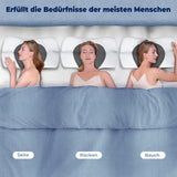 SAHEYER ortopedisk kudde nackstöd kudde huvudkudde, ergonomisk nackkudde sidosovskudde 60 X 40 X 13/11 cm memory foam kudde för sidosleeper, rygg och mage Cervikala ortopediska kuddar Naty Shop