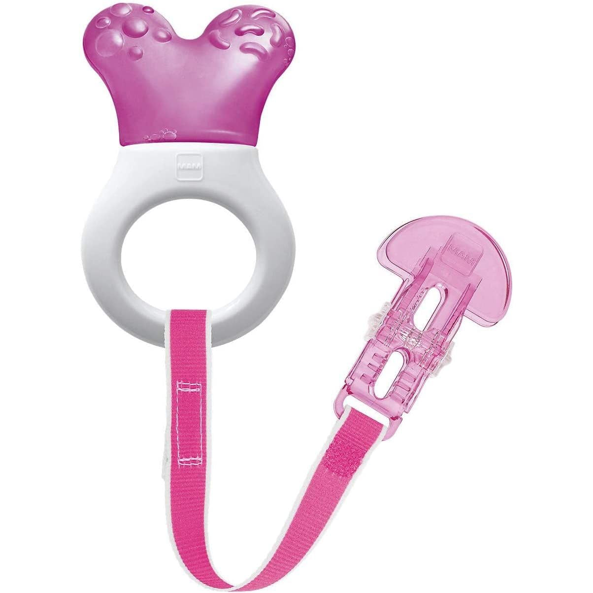 MAM Mini Cooler & Clip, Tandpetare & Clip, Bandring, Rosa