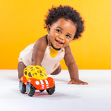 Bright Starts Oball Rattle Toy Bilmotoraktivitetsleksak för spädbarn och småbarn från 3 månader 1 Styck Slumpmässig färg Blå eller Röd Babyleksaker Naty Shop
