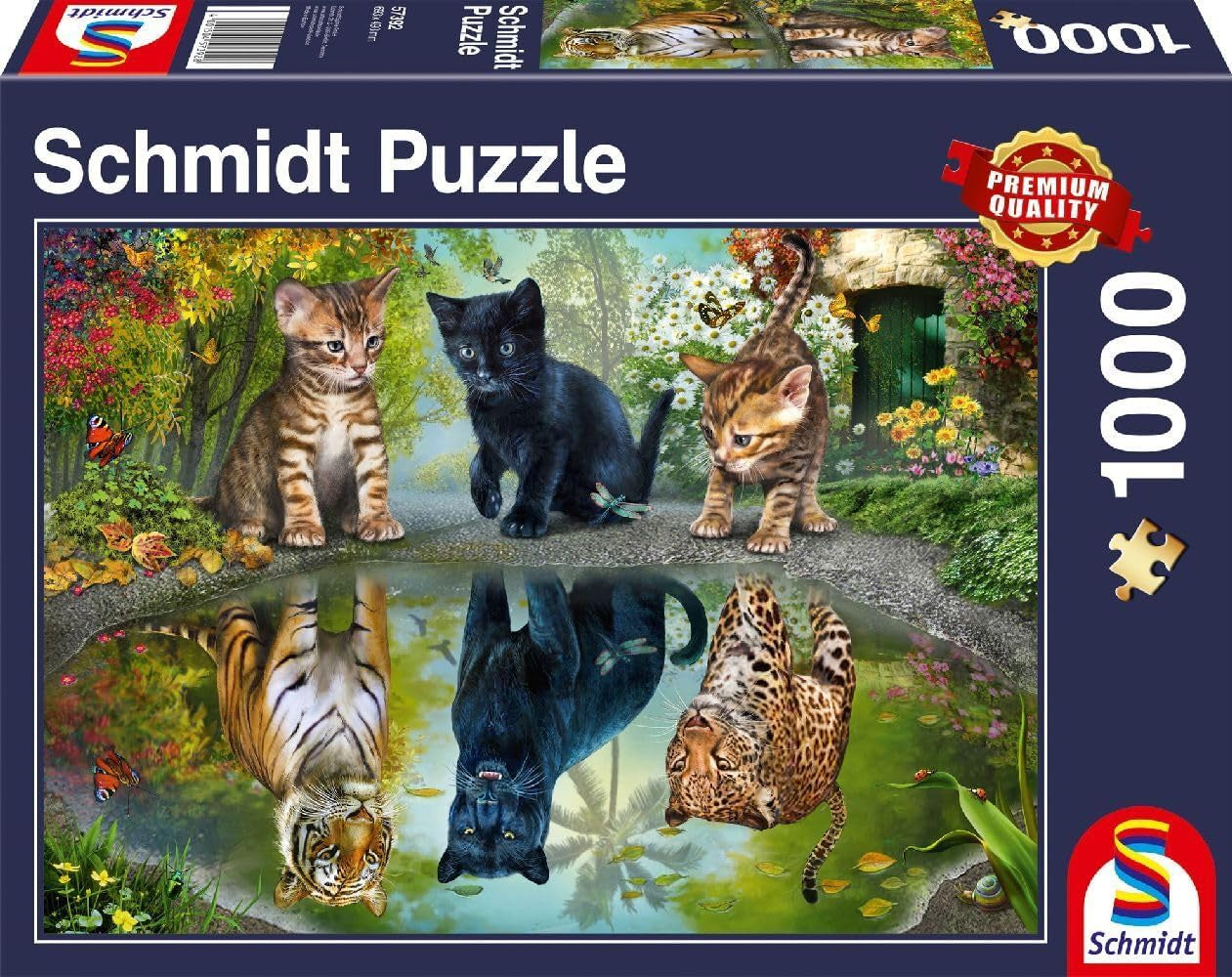 Schmidt Spiele 57392 Dream Big, katter, pussel 1000 bitar Pussel Naty Shop Standardtitel