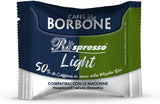 Caffè Borbone Respresso, Light Coffee Mixture, 50% Weniger Kaffein als die Blue Mischung - 50 Kapseln - Kompatibel med Nespresso®* Haushalts-Espressomaschinen