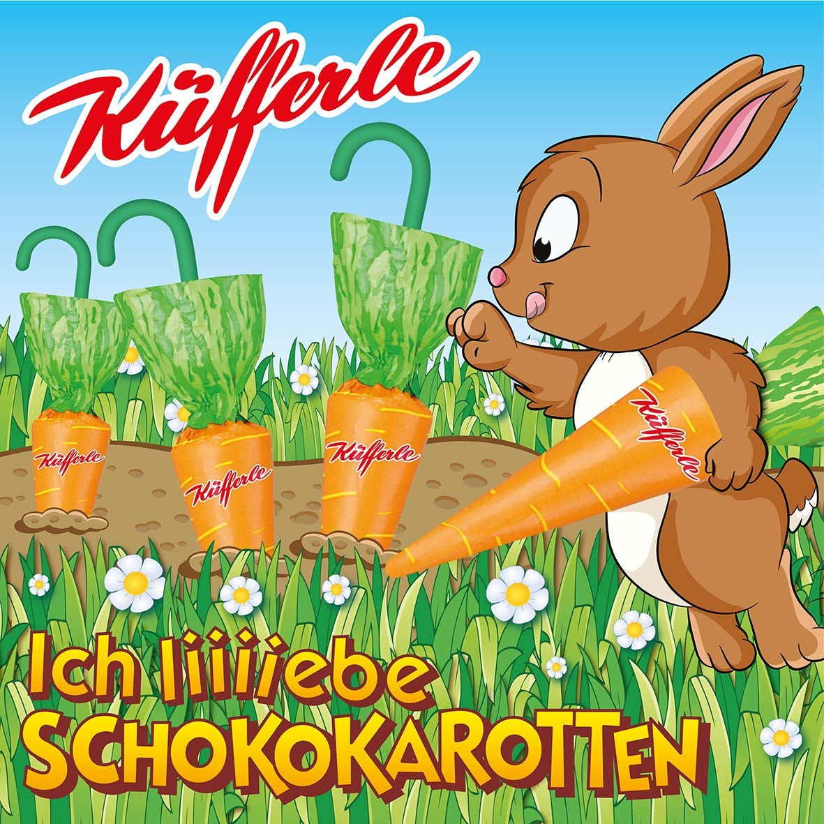 Küfferle, Morötter med originalchoklad 810 g 60 st., Mjölkchoklad, 1 st.