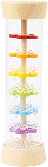Small Foot rainmaker skallra "Safari", fascinerande sensorisk träleksak, för barn från 6 månader, 12458 Jucarii Bebe Naty Shop Rainmaker