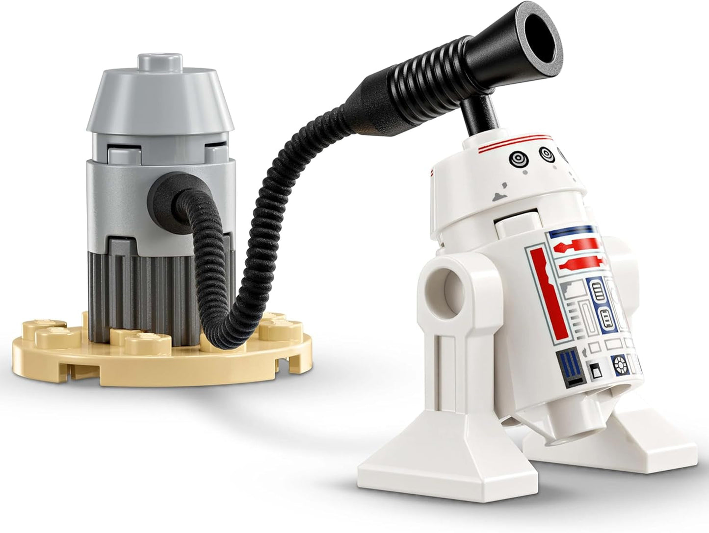 LEGO Star Wars 75410 Mandos och Grogus N-1 Starfighter-leksak med minifigurer Mandalorian, Grogu och R5-D4, inklusive byggbar kolonn, rymdskeppsstartset för pojkar och flickor från 4 år Byggset Beuche den LEGO-Store