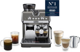 De'Longhi La Specialista Arte EC9155.MB portafilter espressomaskin med kvarn, 8 malinställningar, 15 bar tryck, 3 temperaturinställningar, mjölkskummare, 1550W, 1,7L tank, rostfritt stål/svart, inklusive barista kit
