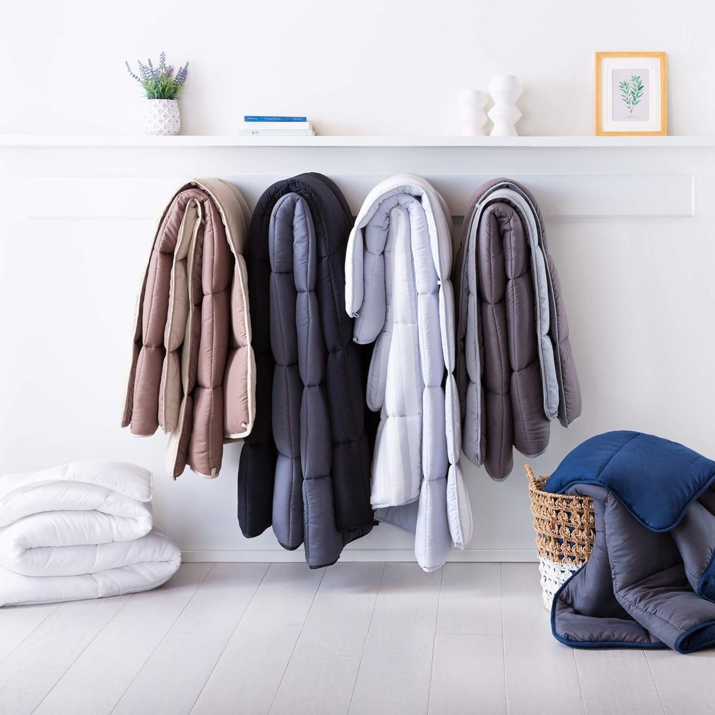 Linenspa 10,5 Tog All Season Hypoallergenic Dun Alternativt Mikrofibertäcke Super King Size Täcken och täcken Naty Shop