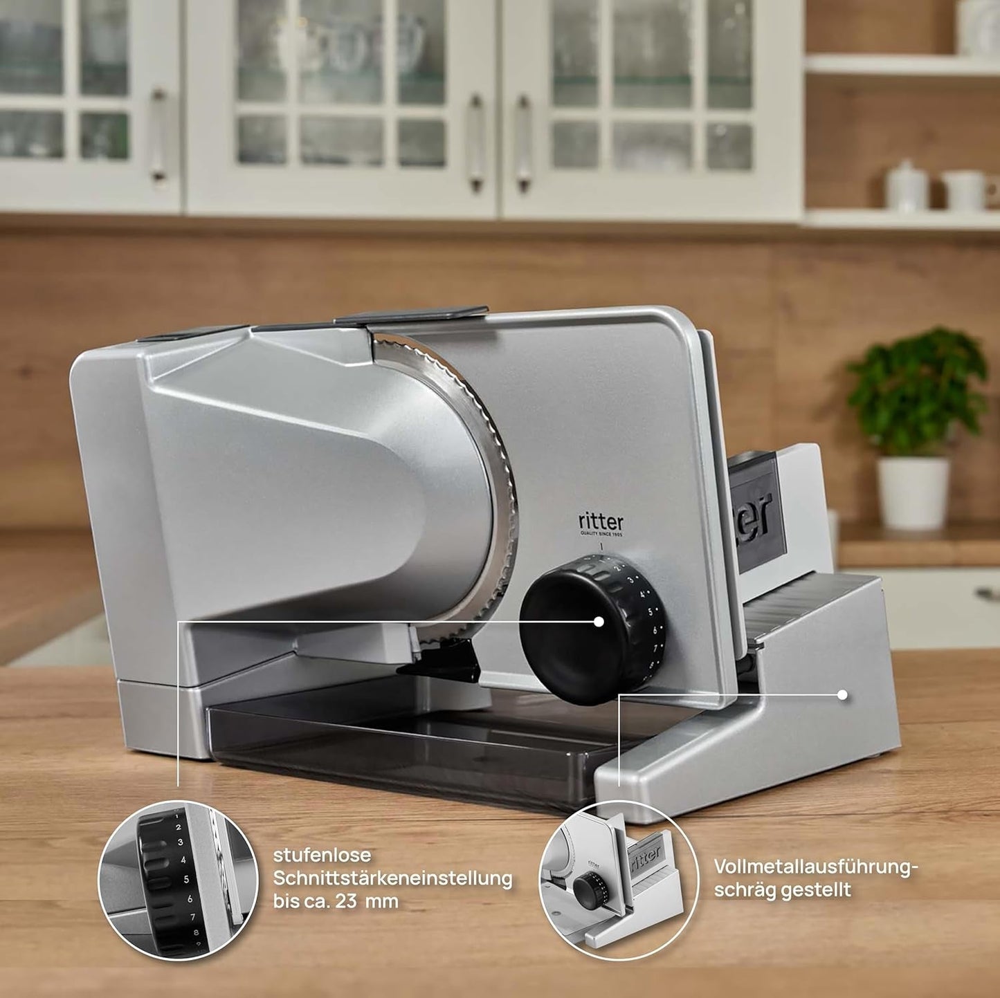 Ritter Serano 5 Multifunktionell elektrisk skärmaskin, tillverkad i Tyskland Rasnite and Slicers Naty Shop