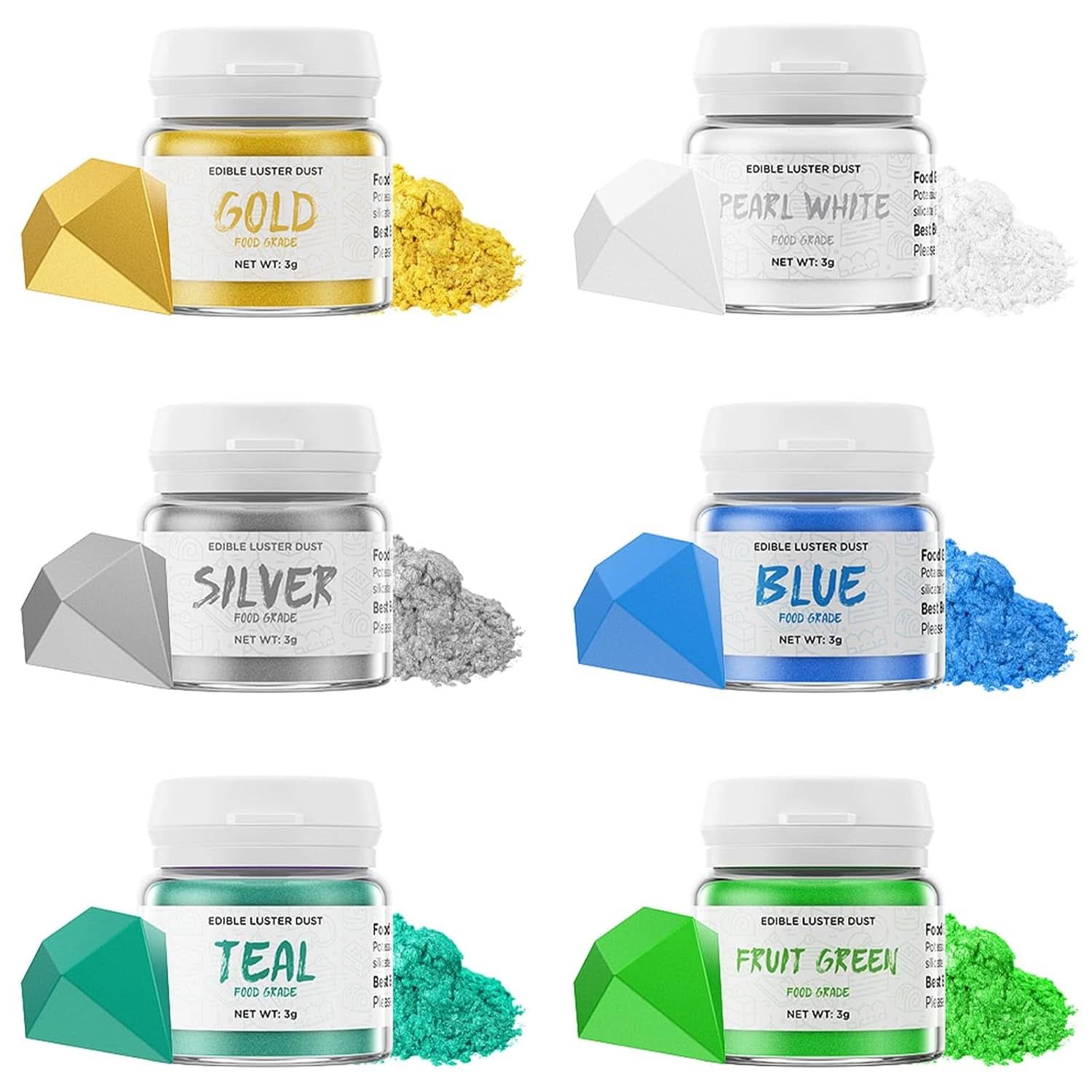 Ätbart glitter, 3 gram Naty Shop Coola färger