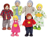 Hape E3401 Four Seasons House, möblerat och E3500 - dockfamilj, ljus hy