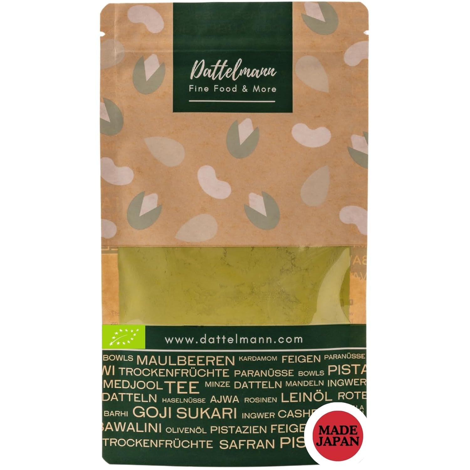 DATTELMANN® - Matcha ekologiskt tepulver 100 g – Original från Japan