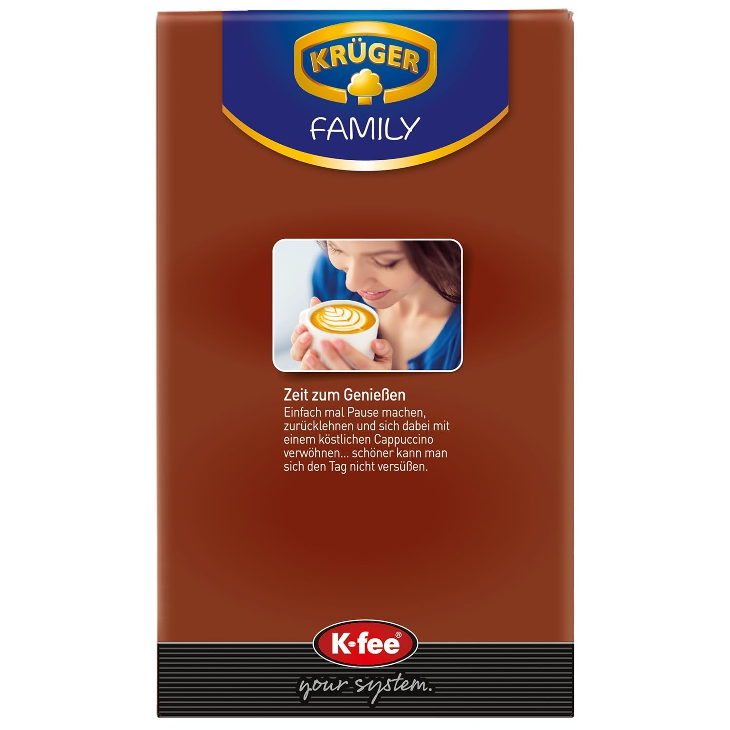 KRÜGER Cappuccino Schoko kaffekapslar, kompatibla med K-fee och ALDI EXPRESSI* Kapselmaschinen, smaksatt snabbkaffe, 96 kapslar