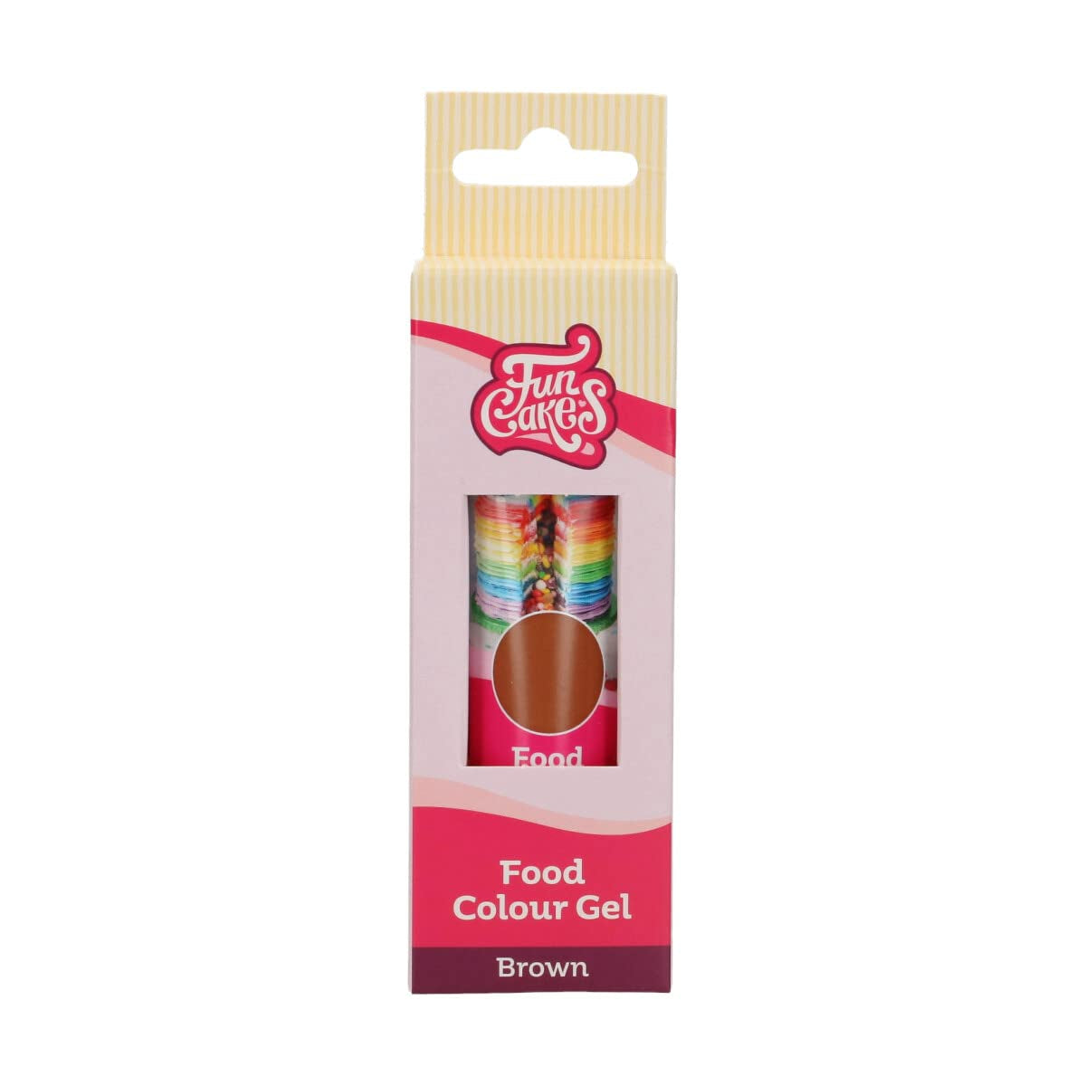 Funcakes matfärg, brun gel: Högkoncentrerad karamellfärg för deg, grädde, fondant och marsipan. Enkel dosering. En droppe för att skapa livfulla färger. Halal. 30 g.
