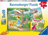 Ravensburger Pussel för barn - 08051 Rapunzel, Rödluvan och Grodkungen - 3X49 pusselbitar för barn 5+ 3X49 pusselbitar Naty Shop Standardtitel