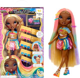 Rainbow High Hair Chalk & Styling Doll - Meline - 28 cm regnbåge och guld tvättbar hårkritdocka, färgning, styling, lek, skölj och repetera, för barn i åldern 4-12 år