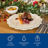 Villeroy & Boch Toy's Delight Royal Classic 8-delad servisset, diskmaskin och mikrovågssäker, vit, tallrikar, 4-personers servisset, julservis, leksaker, premiumporslin