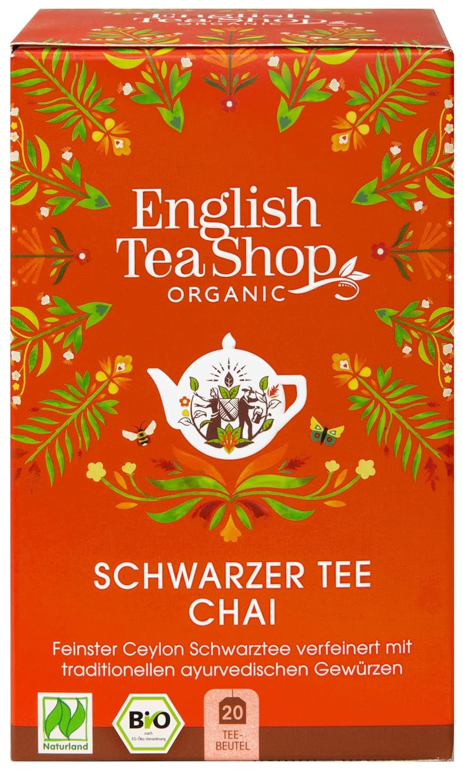 ETS - Chai Black Tea, Naturland BIO, 20 tepåsar (paket med 2)