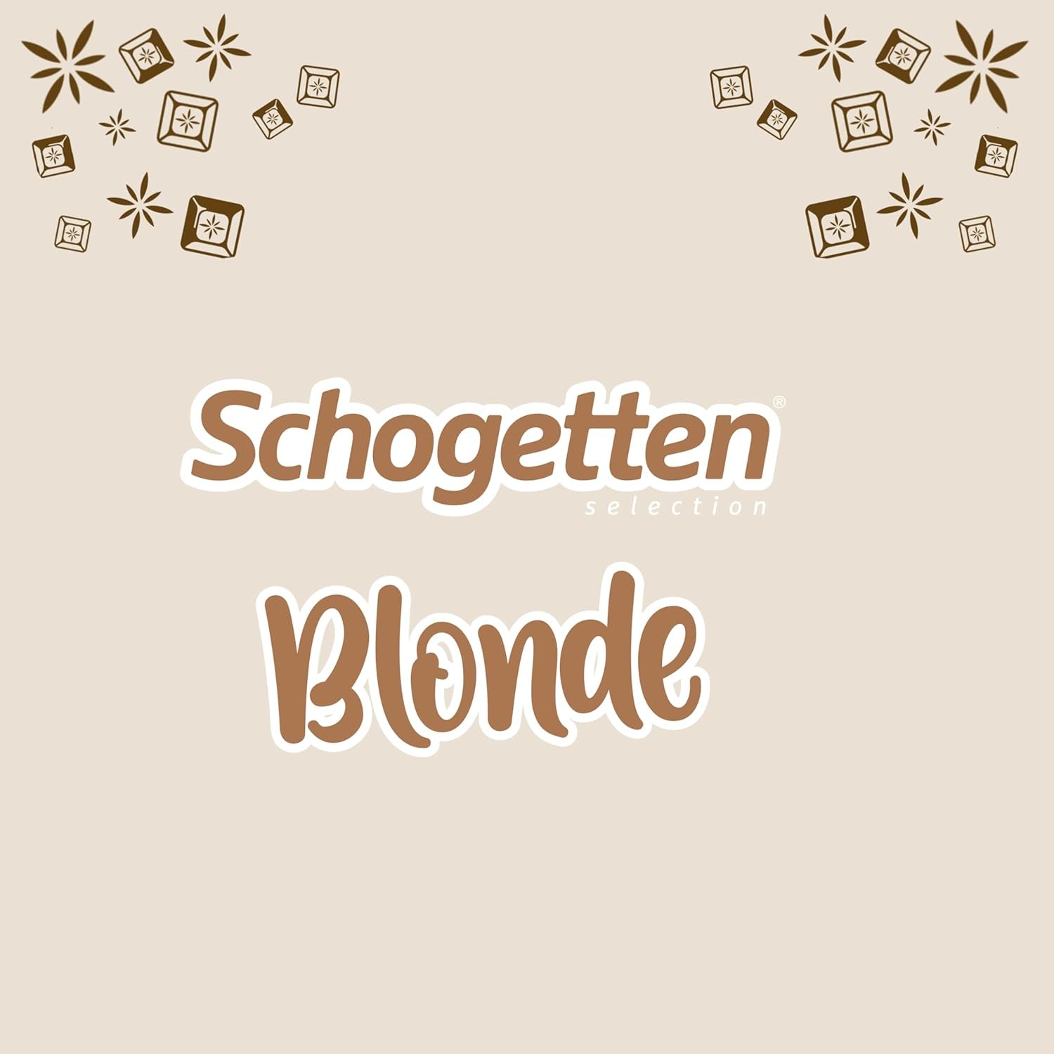 Schogetten Blond Mandel | Vit choklad med kola och mandelbitar | 100 g | Bekvämt portionerad (paket med 2)