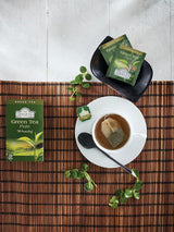 Ahmad Tea - Grönt te - Smakförseglade individuellt förpackade tepåsar med 2 g te per portion - 20 bandade tepåsar (paket med 2)