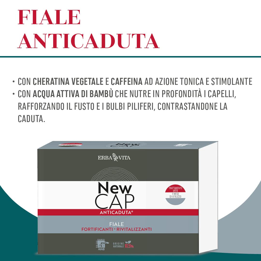 Newcap Anti-Fall Ampoules Kosmetisk produkt för svagt hår, 12 ampuller Hårvård Naty Shop