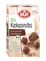 RUF kakaopulver av ekologisk kvalitet, 125 gram Kakao och varm choklad Naty Shop Kakaonibs 150 gram