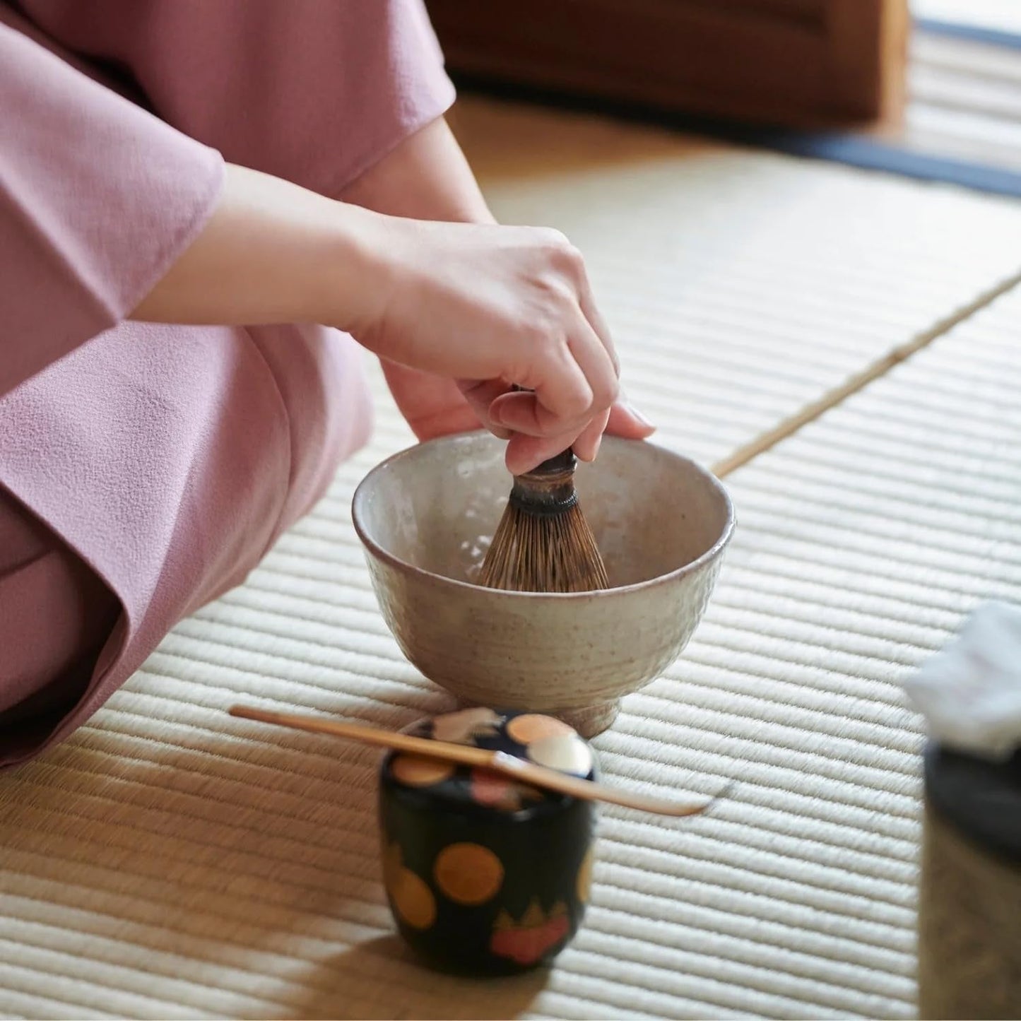 50G Matcha av ceremoniell kvalitet från Japan - 100 % naturligt, fri från bekämpningsmedel och testat - Stenmald - Moegi Matcha Premium japanskt tepulver