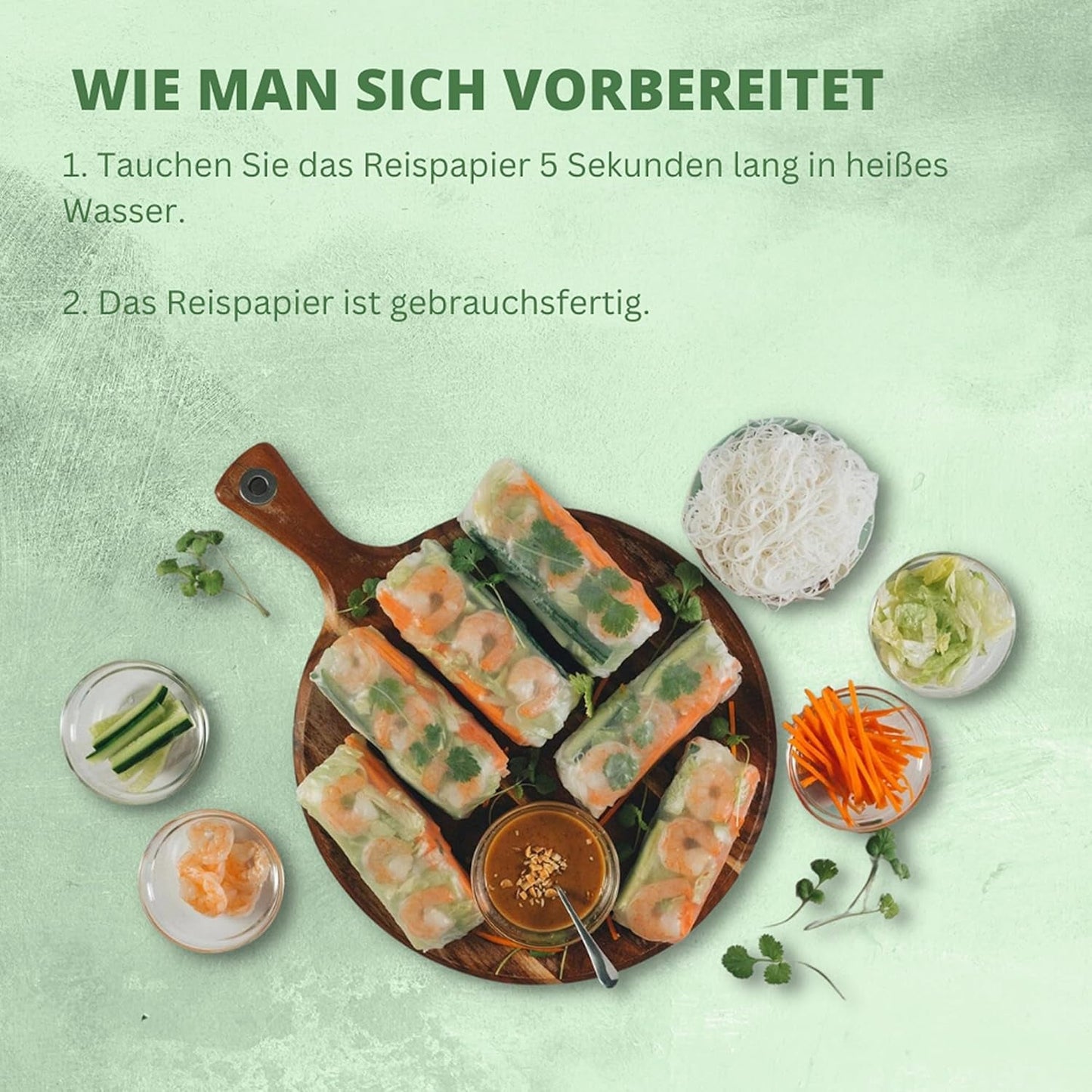 BAMBUTRÄD - Rispapper 31 cm. (Sommarrullar) - 44 x 340 g - Multipack