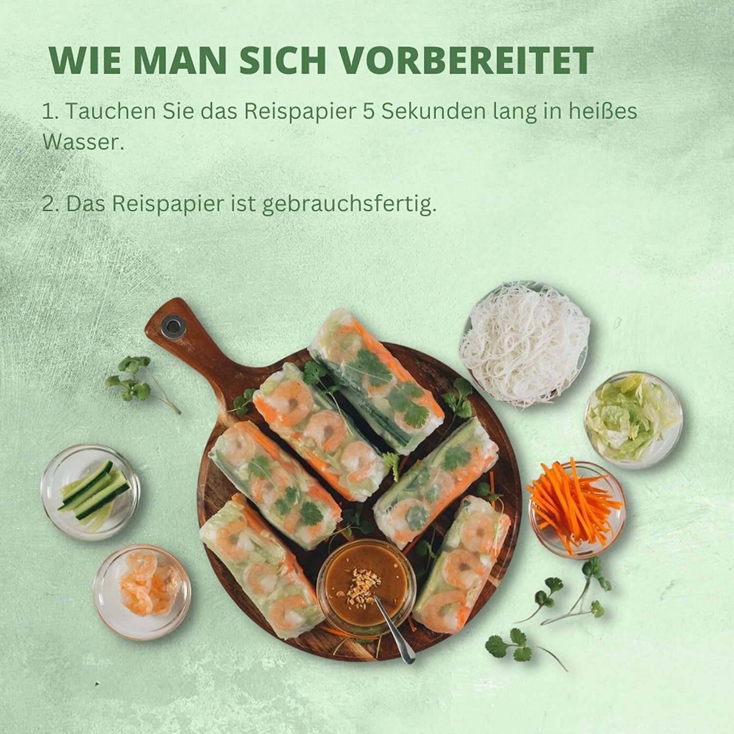 BAMBUTRÄD - Rispapper 31 cm. (Sommarrullar) - 44 x 340 g - Multipack