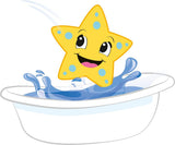 Simba 104010071 - ABC mjuk sjöstjärna, barnleksak, textilstjärnor fyllda med polystyren, 3 stycken, från 6 månader Toys Bebe Naty Shop