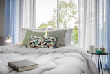 Blanrève - Aerelle Blue Duvet - Ultramjukt - fluffigt och skönt - för dubbelsäng - ekologisk - komfortfiber som är bra för haven 240 X 220 Cm Täcken och täcken Naty Shop